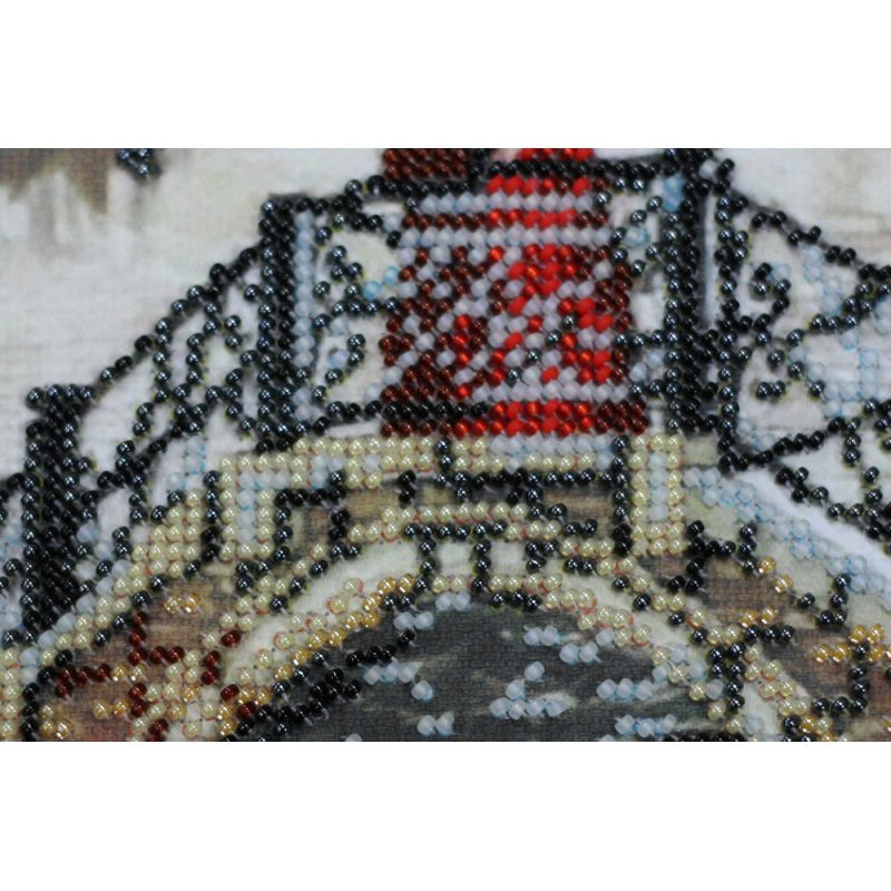 Microbead Embroidery Kit on Art Canvas "Reflection in the water"
