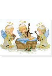 Microbead Embroidery Kit on Art Canvas "Lullaby of an angel"