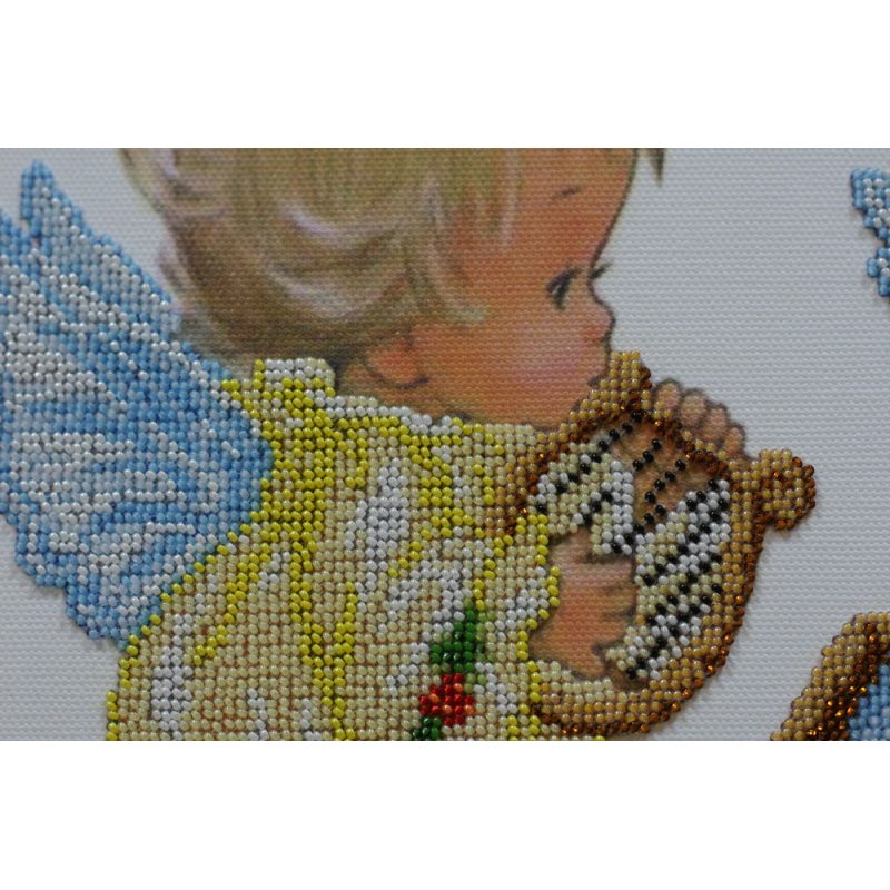 Microbead Embroidery Kit on Art Canvas "Lullaby of an angel"