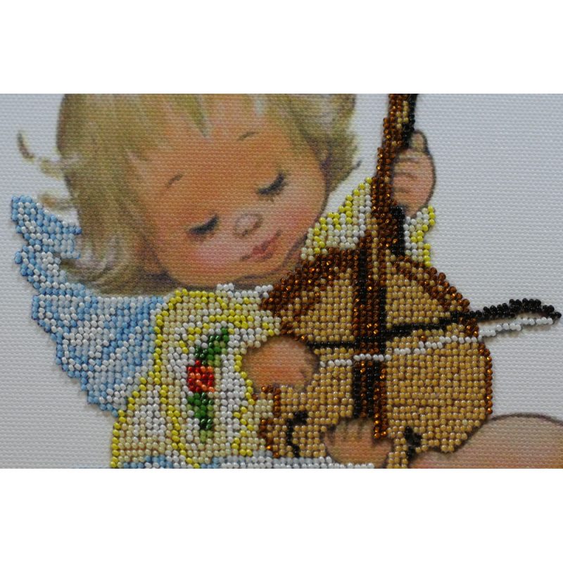 Microbead Embroidery Kit on Art Canvas "Lullaby of an angel"