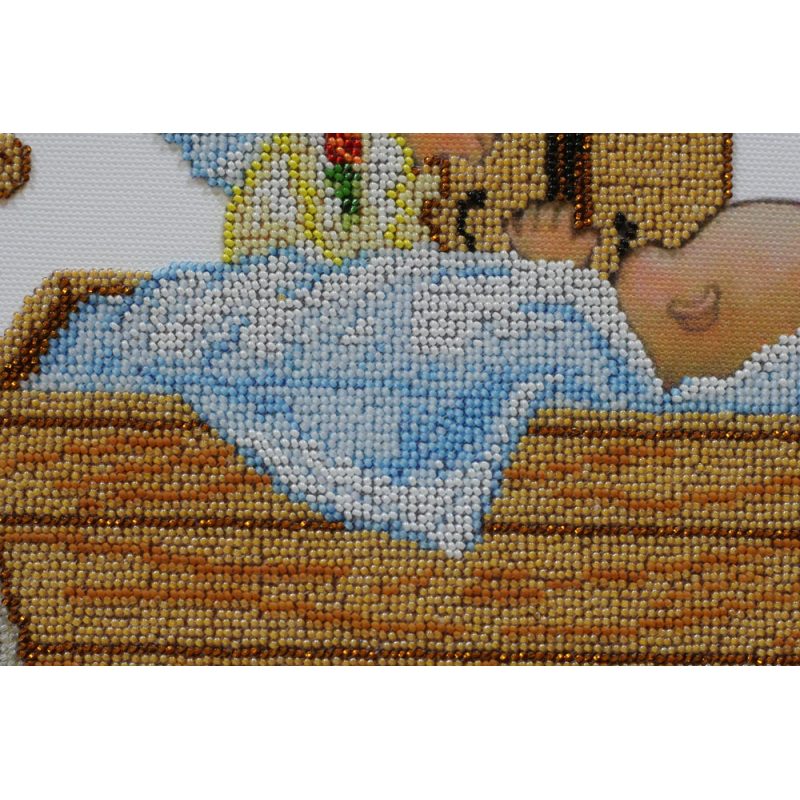 Microbead Embroidery Kit on Art Canvas "Lullaby of an angel"