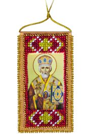 Talisman Bead Embroidery Kit on Art Canvas "Traveller' Prayer (Russian text)"