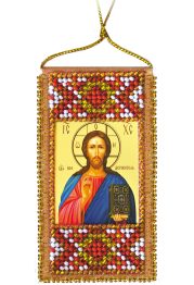 Talisman Bead Embroidery Kit on Art Canvas "The Lord's Prayer. (Russian text)"