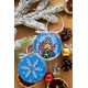 Christmas Ornament Bead Embroidery Kit "Racoon and Christmas"
