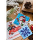 Christmas Ornament Bead Embroidery Kit "I give presents!"