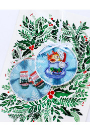 Christmas Ornament Bead Embroidery Kit "Little surprise"