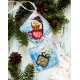 Christmas Ornament Bead Embroidery Kit "Winter owl"