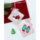 Christmas Ornament Bead Embroidery Kit "We purr"