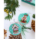 Christmas Ornament Bead Embroidery Kit "New Year's hous"