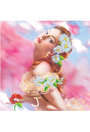 Bead Embroidery Pattern on Art Canvas "Grace"