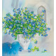 Bead Embroidery Pattern on Art Canvas "Daisy"