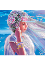 Bead Embroidery Pattern on Art Canvas "Roda"