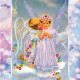 Bead Embroidery Pattern on Art Canvas "Cupids"