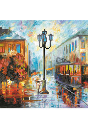 Bead Embroidery Pattern on Art Canvas "Autumn Story"