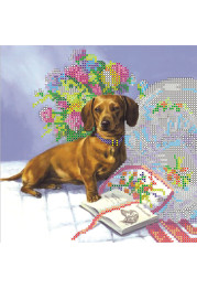 Bead Embroidery Pattern on Art Canvas "Idyll"
