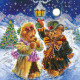 Bead Embroidery Pattern on Art Canvas "Magic Winter"