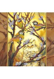 Bead Embroidery Pattern on Art Canvas "March"