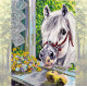 Bead Embroidery Pattern on Art Canvas "Treats"