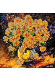 Bead Embroidery Pattern on Art Canvas "Breath of Autumn"