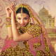Bead Embroidery Pattern on Art Canvas "Flowers of India"