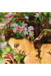 Bead Embroidery Pattern on Art Canvas "Temptation"