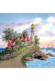 Bead Embroidery Pattern on Art Canvas "Brigantine"