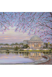 Bead Embroidery Pattern on Art Canvas "Sunset"