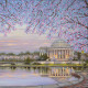 Bead Embroidery Pattern on Art Canvas "Sunset"
