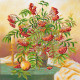 Bead Embroidery Pattern on Art Canvas "Wild ash cluster"