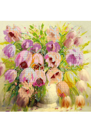 Bead Embroidery Pattern on Art Canvas "Little bit of Summer"