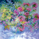 Bead Embroidery Pattern on Art Canvas "Warm July"