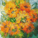 Bead Embroidery Pattern on Art Canvas "Gold of Summer"