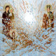 Bead Embroidery Pattern on Art Canvas "Meeting the Easter"