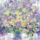 Bead Embroidery Pattern on Art Canvas "In sun-rays"