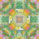 Bead Embroidery Pattern on Art Canvas "August pattern"