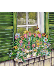 Bead Embroidery Pattern on Art Canvas "Heat premonition"