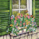 Bead Embroidery Pattern on Art Canvas "Heat premonition"