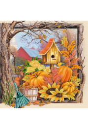 Bead Embroidery Pattern on Art Canvas "Garden Decor"