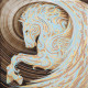 Bead Embroidery Pattern on Art Canvas "Pegasus"
