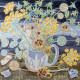 Bead Embroidery Pattern on Art Canvas "Breath of winds"