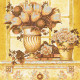 Bead Embroidery Pattern on Art Canvas "Straw-coloured flowers"