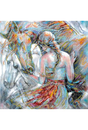 Bead Embroidery Pattern on Art Canvas "Faithfull"