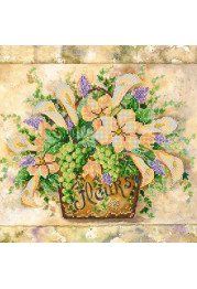Bead Embroidery Pattern on Art Canvas "Transparency of watercolors"