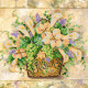 Bead Embroidery Pattern on Art Canvas "Transparency of watercolors"