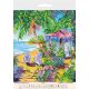 Bead Embroidery Pattern on Art Canvas "Tropical paradise"