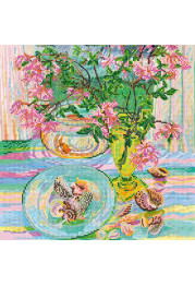 Bead Embroidery Pattern on Art Canvas "Marine toys"