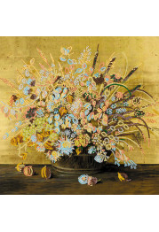 Bead Embroidery Pattern on Art Canvas "The smell of autumn"