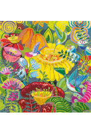 Bead Embroidery Pattern on Art Canvas "Tropical morning"