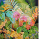 Bead Embroidery Pattern on Art Canvas "Treasures of the jungle"