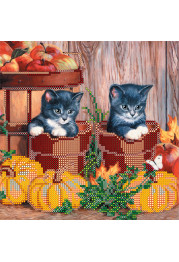 Bead Embroidery Pattern on Art Canvas "Harvest"